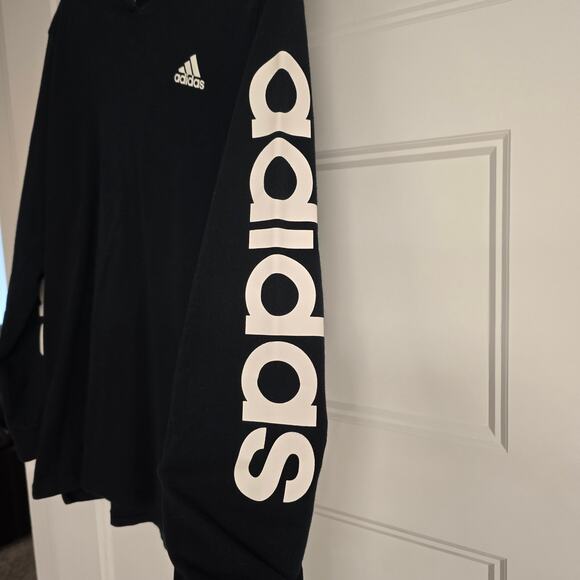 Boy's Adidas "The Go-To Tee" Long Sleeve Lightweight Hoodie | Size Large - Picture 4 of 8
